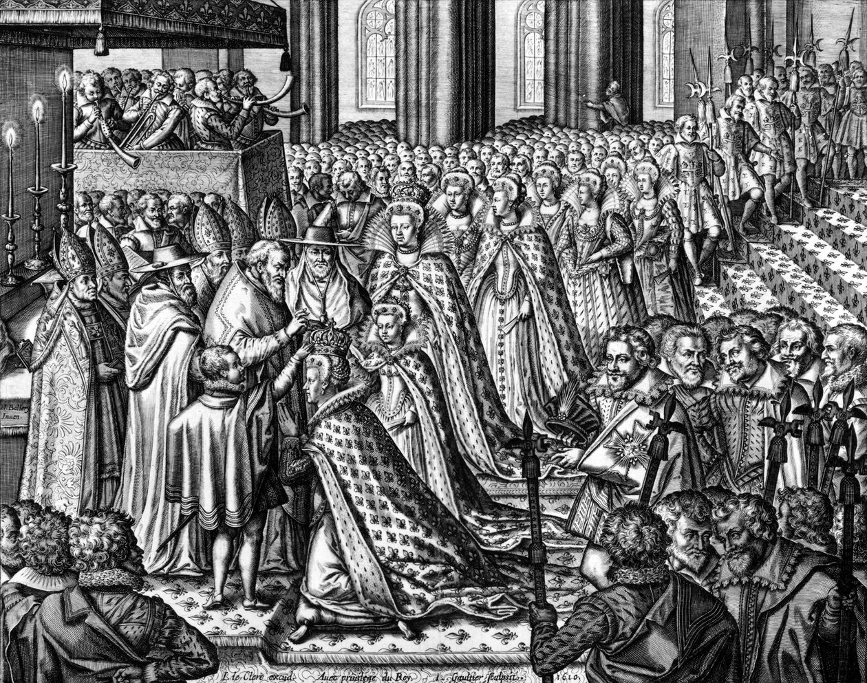 Kroningen af den franske dronning Marie de Medicis den 13. maj af Leonard Gaultier