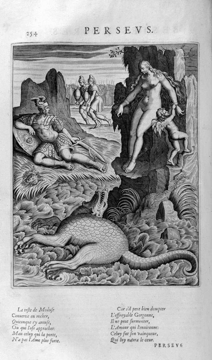 Perseus redder Andromeda, 1615 af Leonard Gaultier