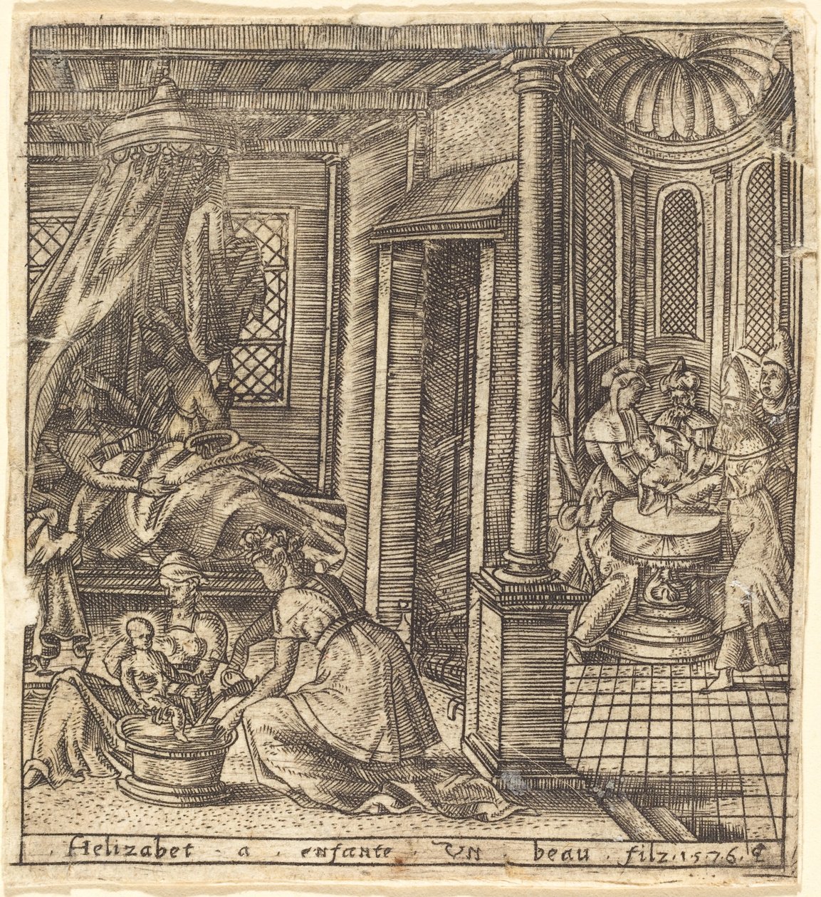 Johannes Døberens fødsel af Leonard Gaultier