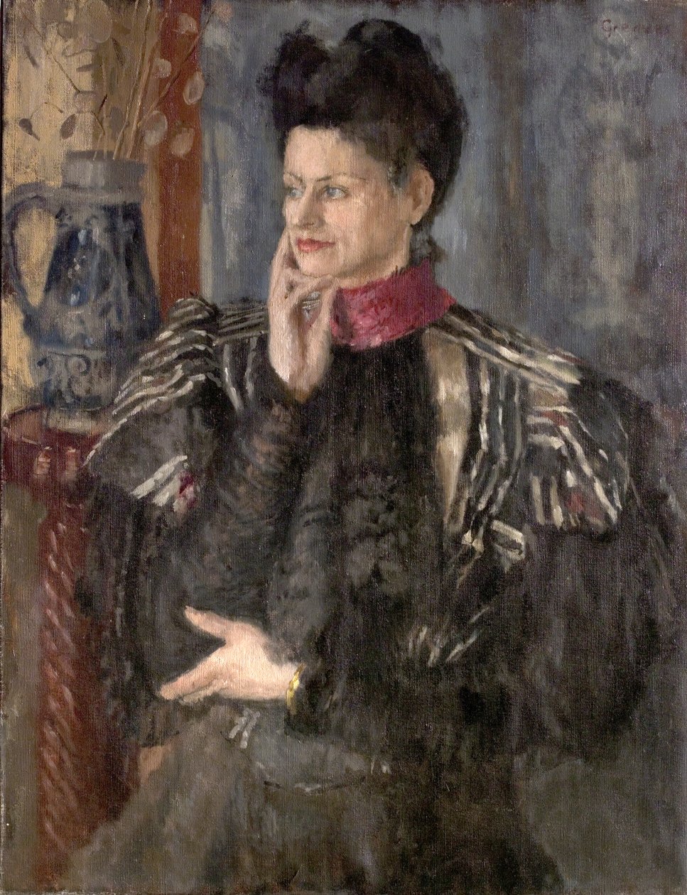 The Worth Bodice (olie på lærred) af Leonard Greaves