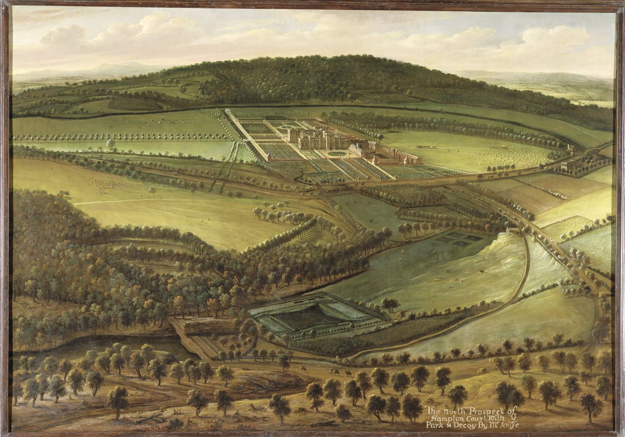 The North Prospect of Hampton Court, ca. 1699 af Leonard Knyff