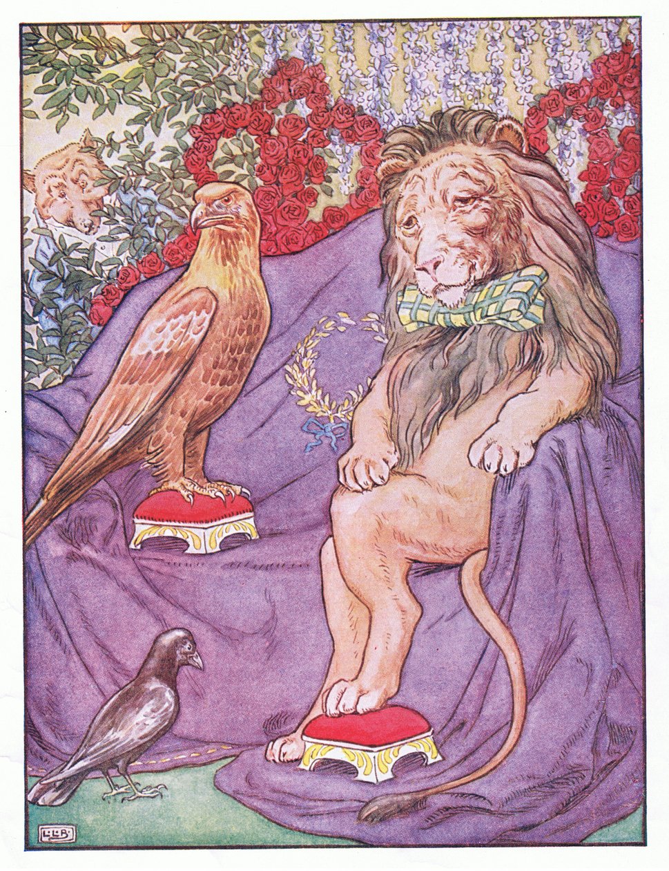 Og ørnen så ret kongelig ud, illustration fra 