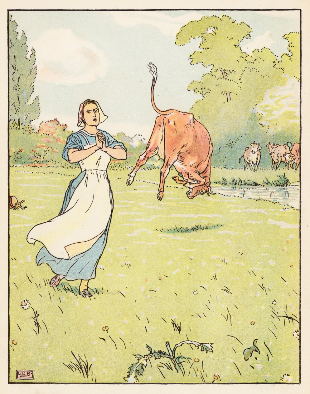 Tom Thumb (farvelitografi) af Leonard Leslie Brooke