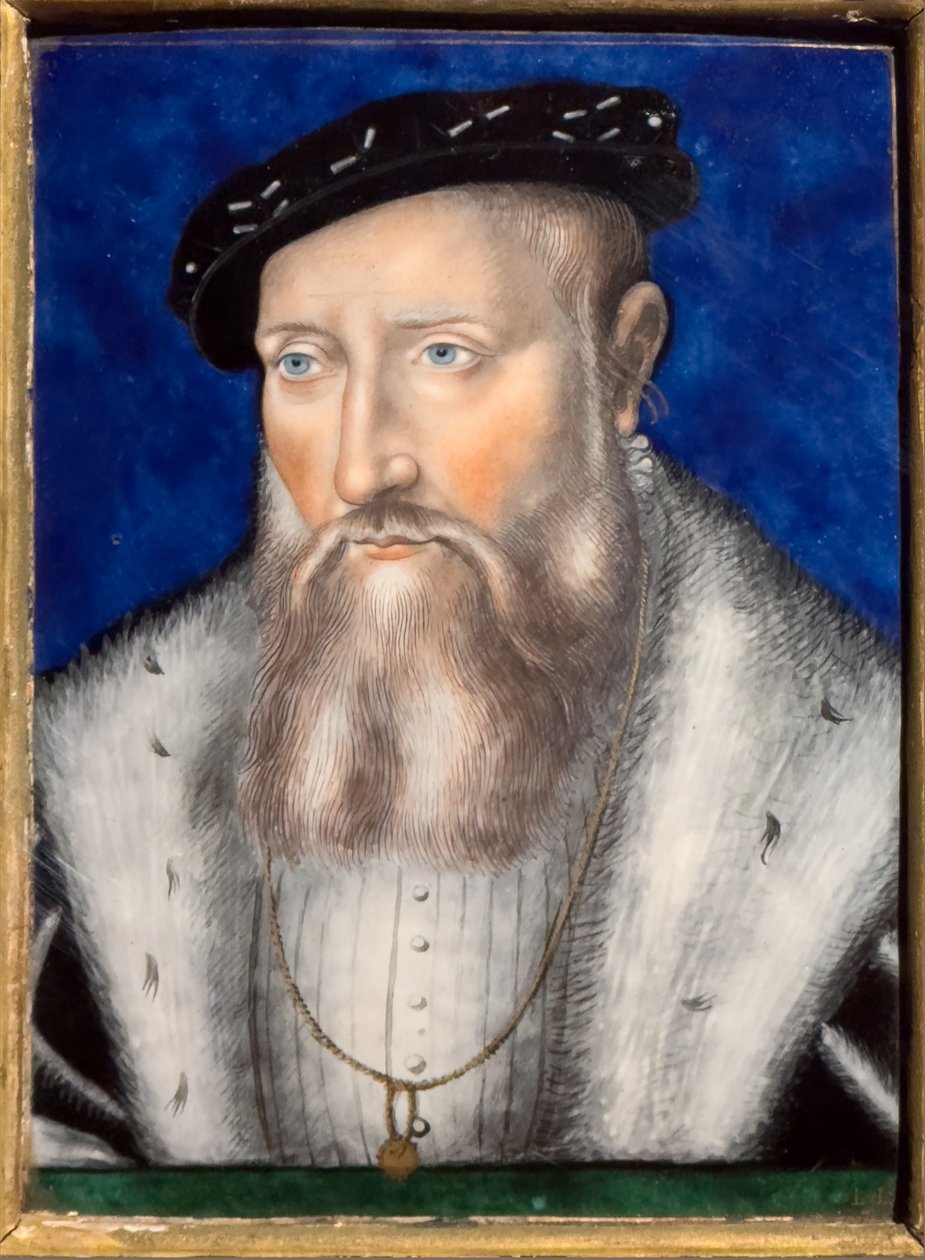 Claude de Guise, ca. 1567 (polykrom emalje på kobber) af Leonard Limosin