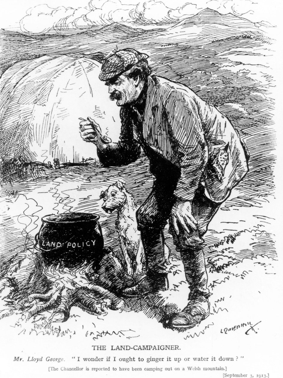 Land-kampagnen, 1913 af Leonard Raven Hill