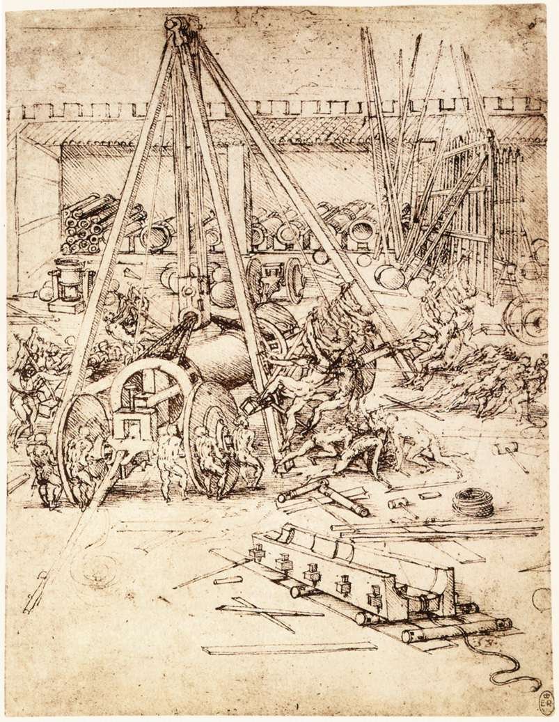Kanonstøberi af Leonardo da Vinci