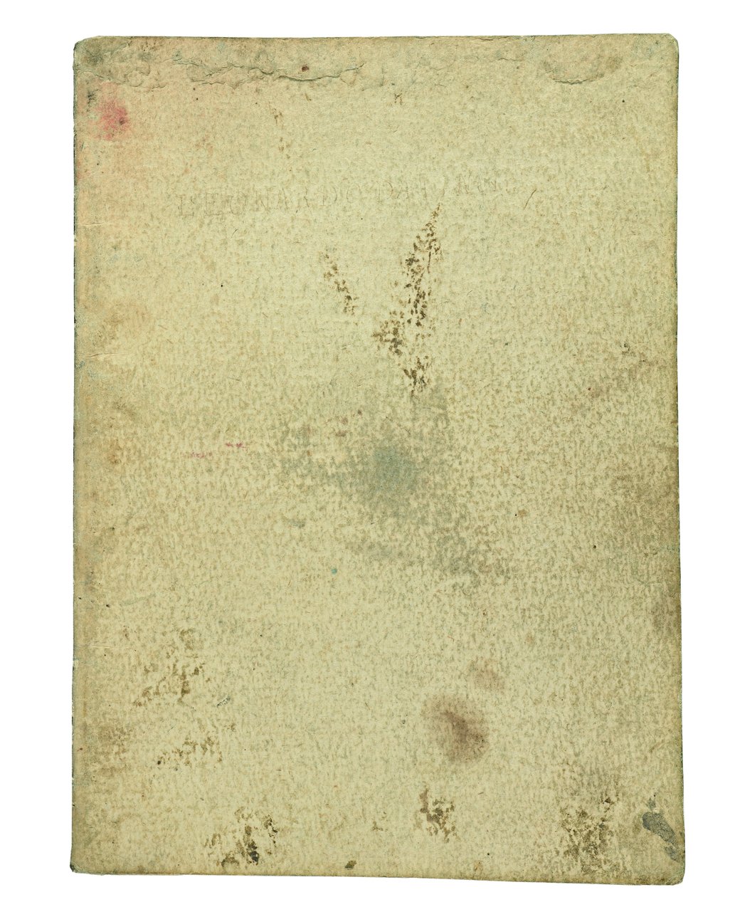 Codex på fugleflyvning, slutpapir I af Leonardo da Vinci