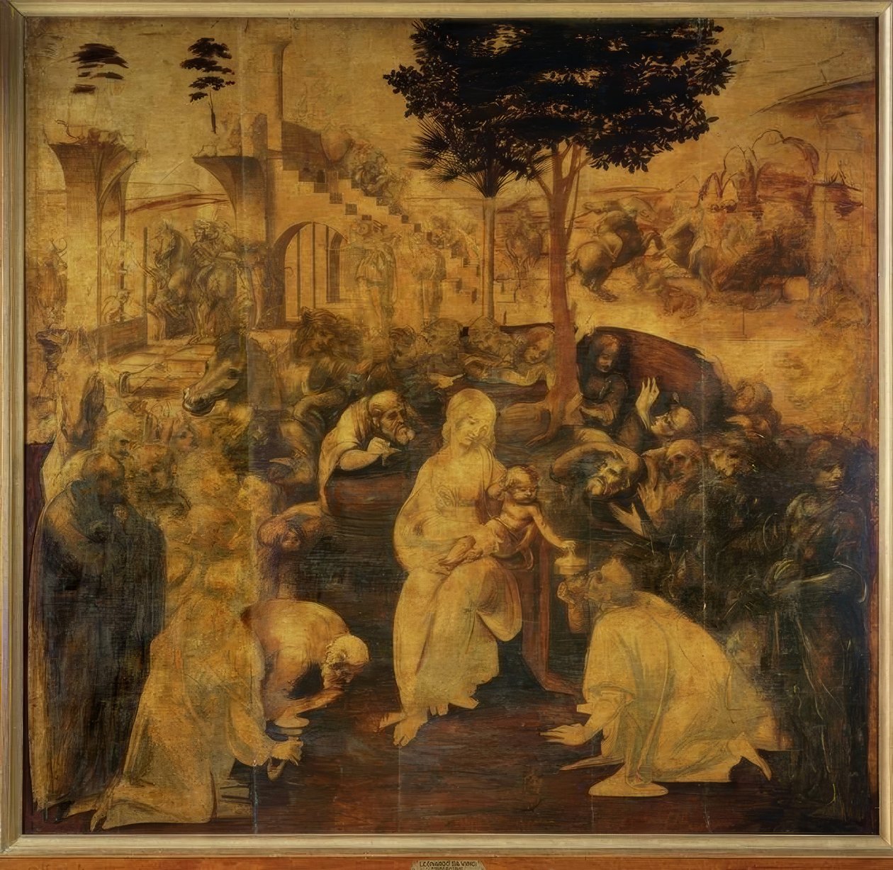 Tilbedelse af magi af Leonardo da Vinci