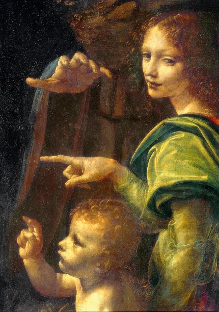 Rock Grotte Madonna af Leonardo da Vinci