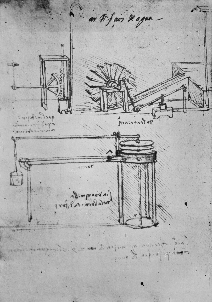 Fol. 53 (verso), Manuskript B, 1488-89 af Leonardo da Vinci