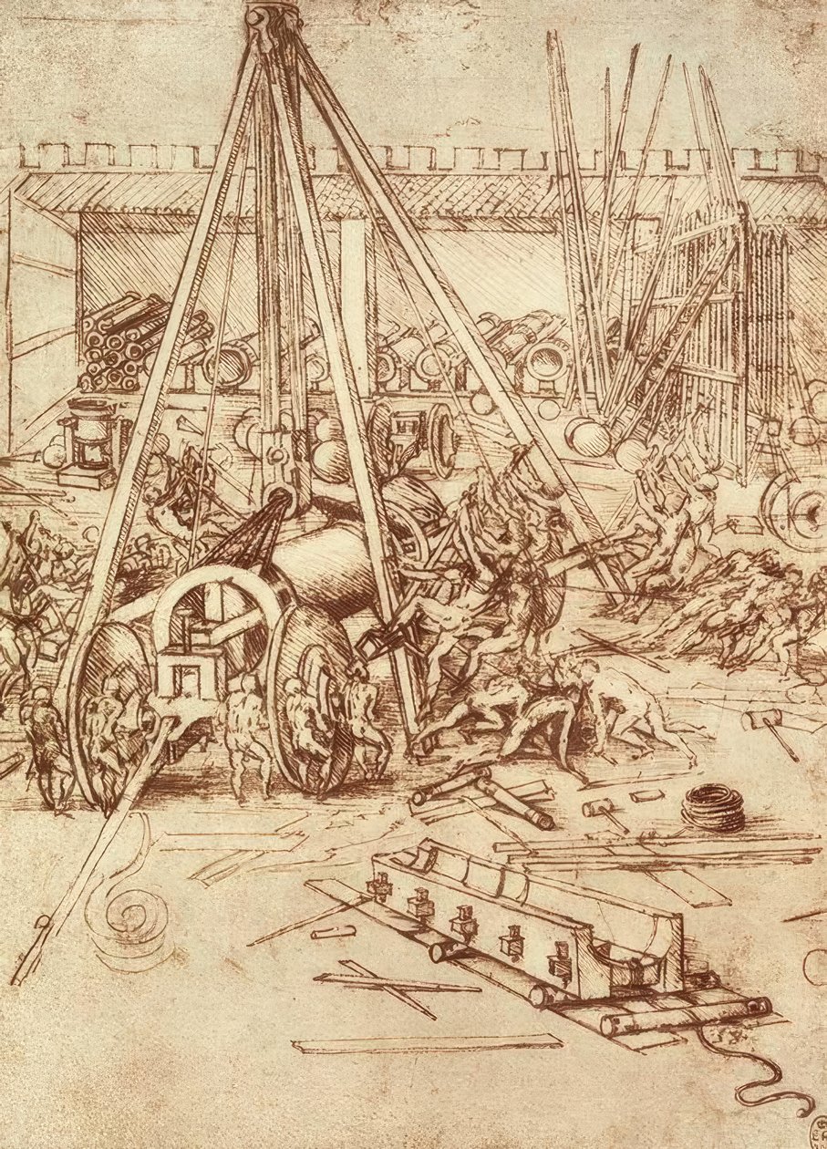 Pistolstøberi af Leonardo da Vinci