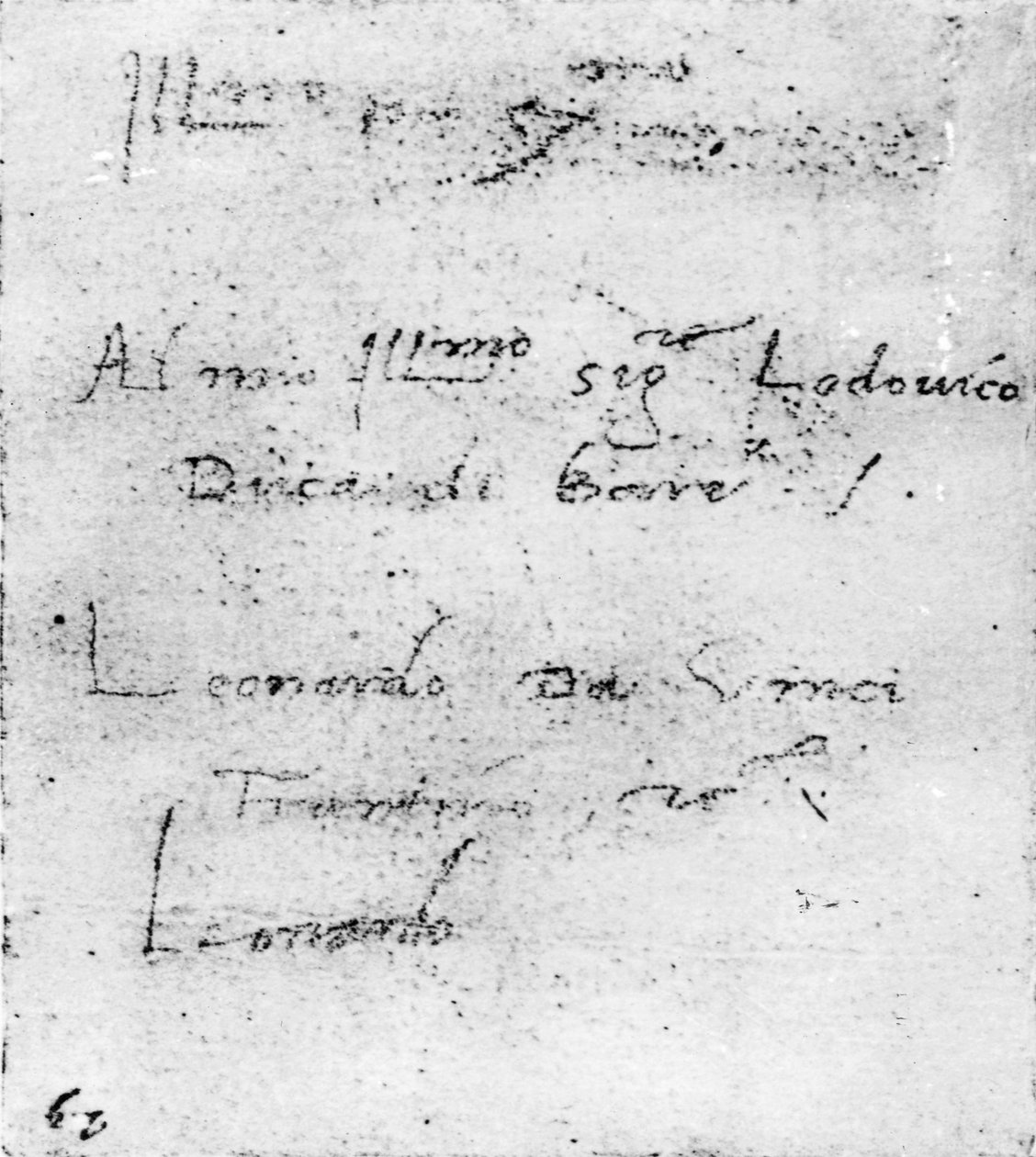 Leonardo da Vincis håndskrift af Leonardo da Vinci