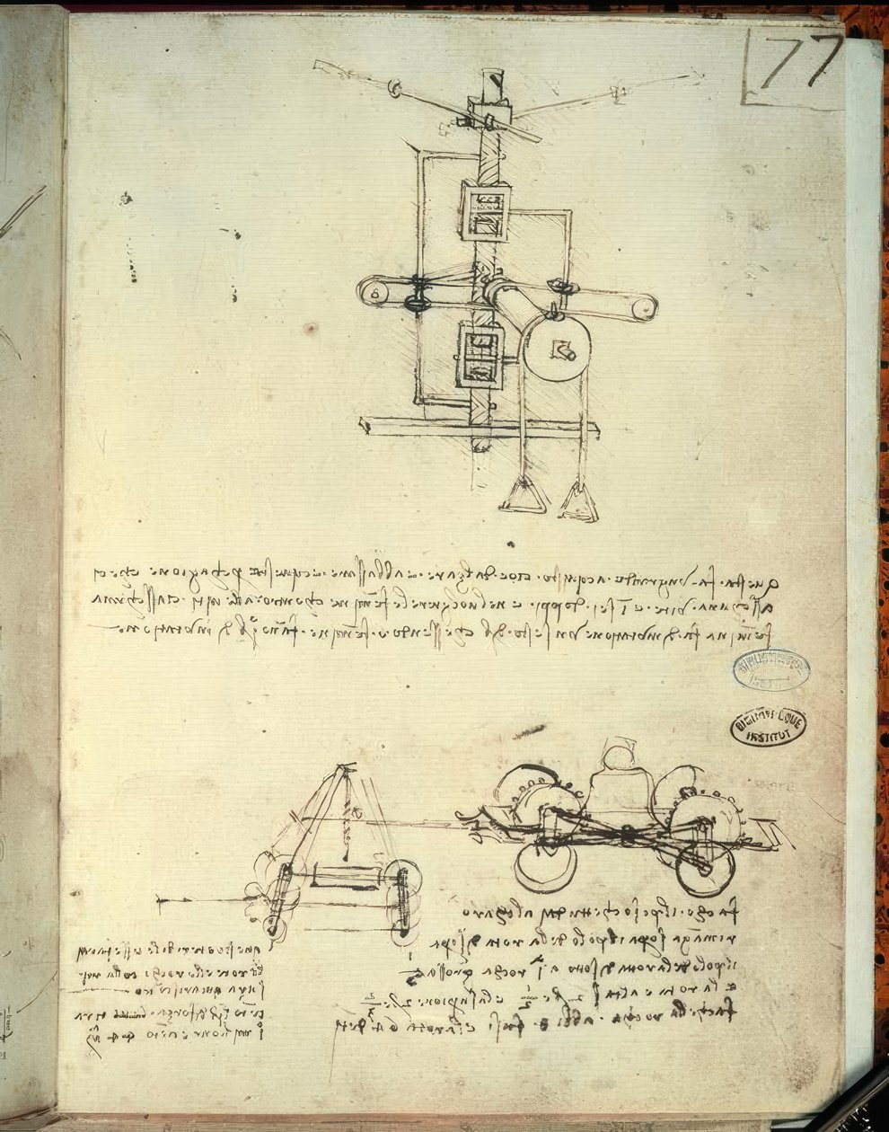 maskineri af Leonardo da Vinci