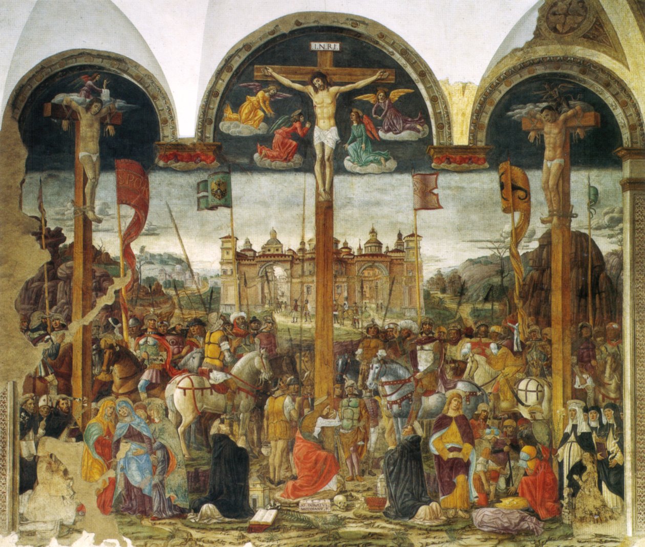 Montorfano, korsfæstelse, af Leonardo da Vinci