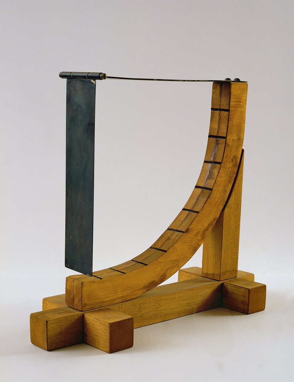 Rekonstruktion af da Vincis design til et anemometer (træ og metal) af Leonardo da Vinci