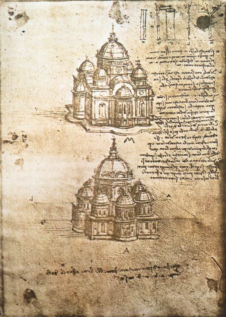 Undersøgelser af centrale planbygninger af Leonardo da Vinci