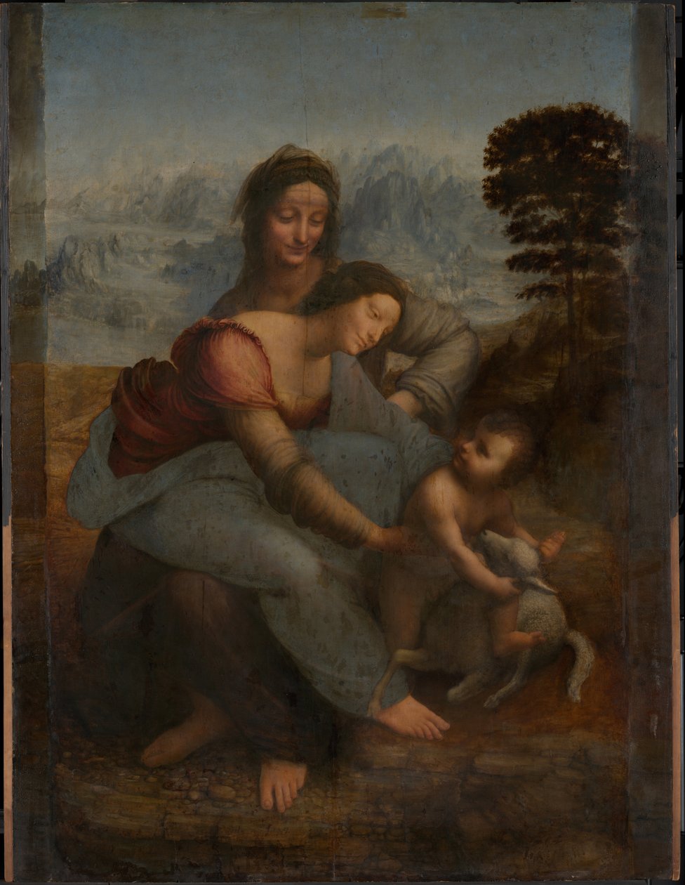 Jomfru og barn med St. Anne af Leonardo da Vinci