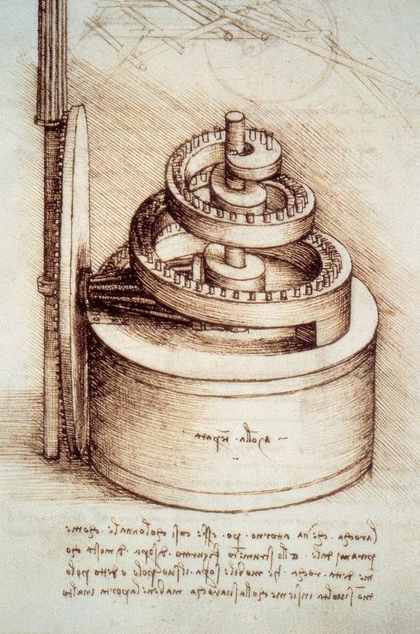 Kilden til et ur af Leonardo da Vinci