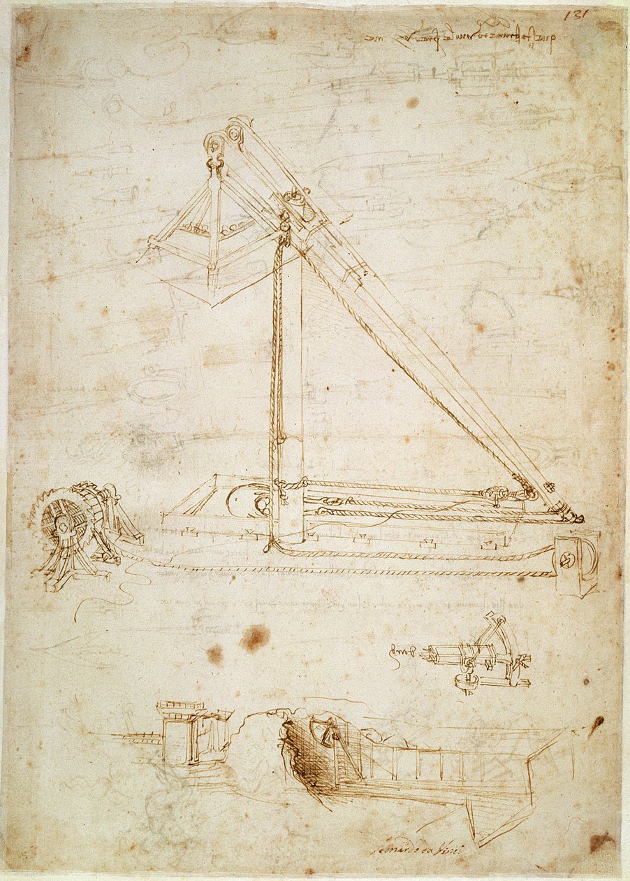 Krigsmaskine af Leonardo da Vinci