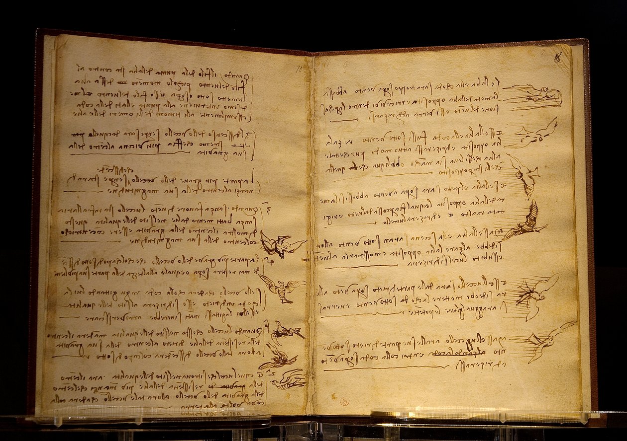 kodeks for fugleflyvningen Luc Viatour af Leonardo da Vinci