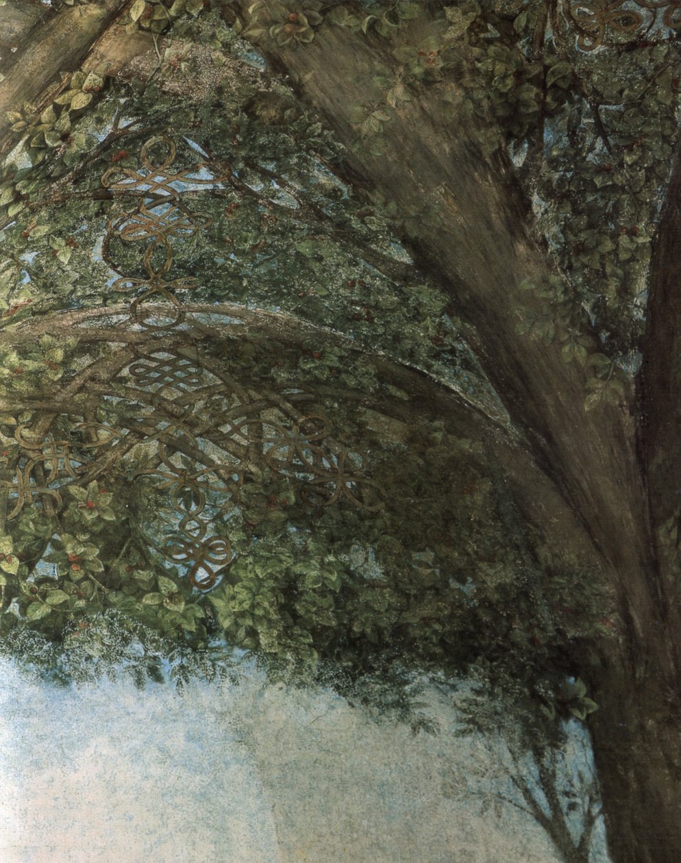 dekoration af Sala delle -aksen i Sforza -slottet af Leonardo da Vinci