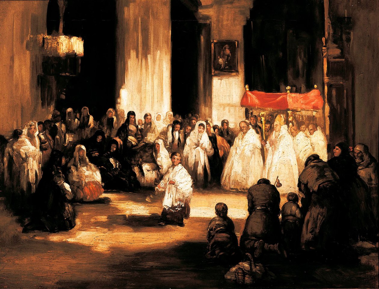 Den Almægtige Gud (den store Gud). Maleri af Leonardo Alenza y Nieto (1807-1845). Madrid. Romantisk museum. af Leonardo Alenza
