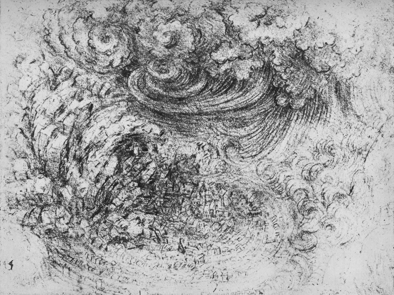 Et skybrud, c1480 1945 af Leonardo da Vinci
