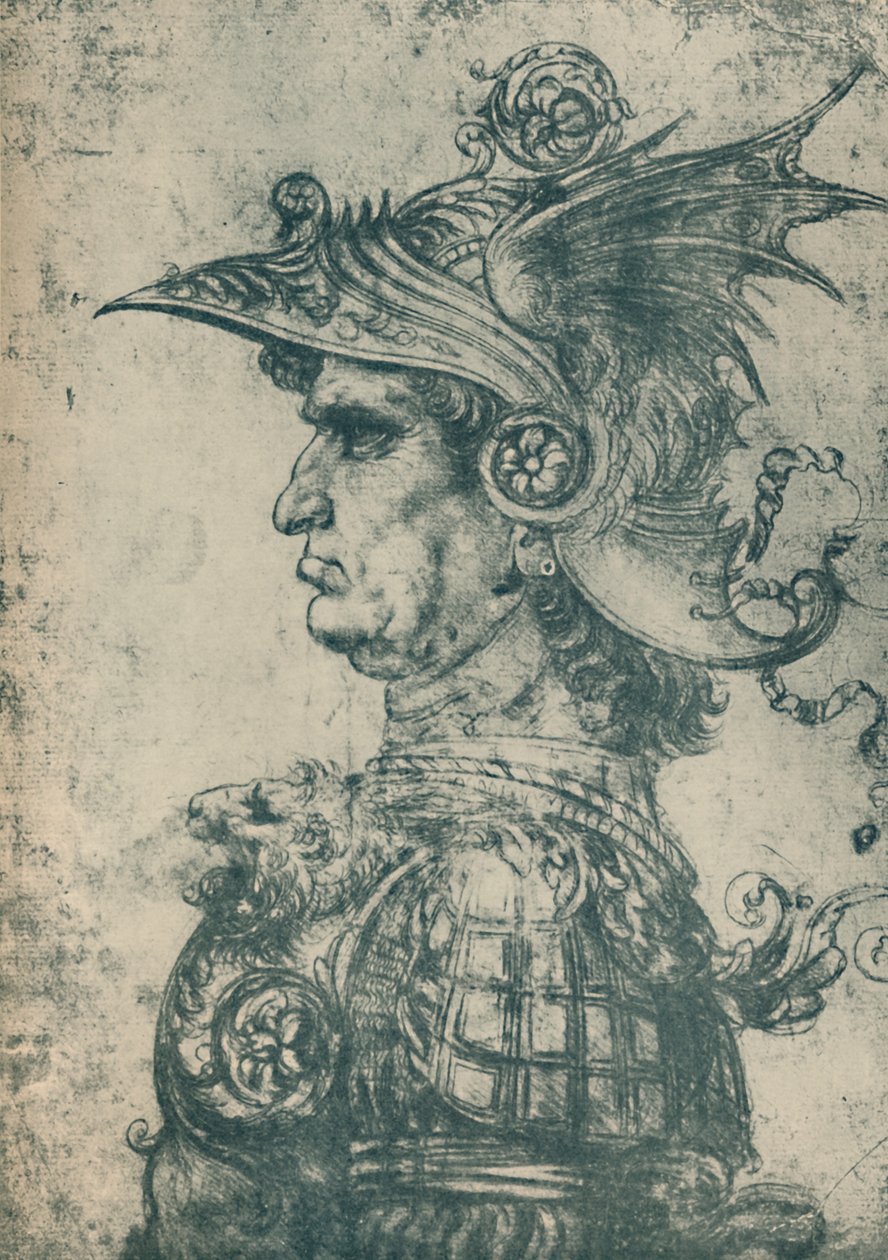 A Condottiere, 1480, 1932 af Leonardo da Vinci