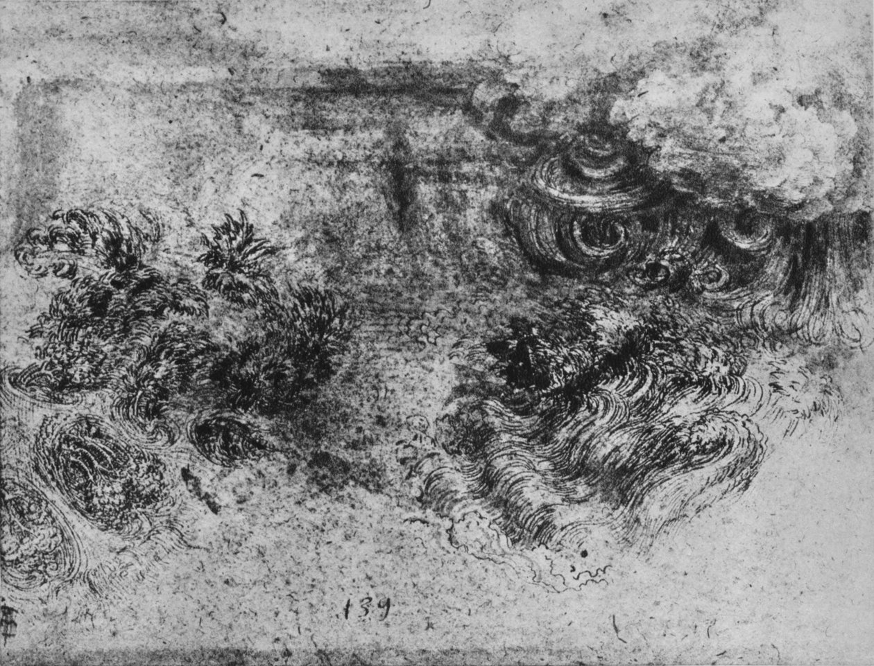 A Deluge, c1480 1945 af Leonardo da Vinci