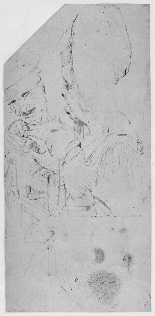 En grotesk forlovelse, c1480 1945 af Leonardo da Vinci