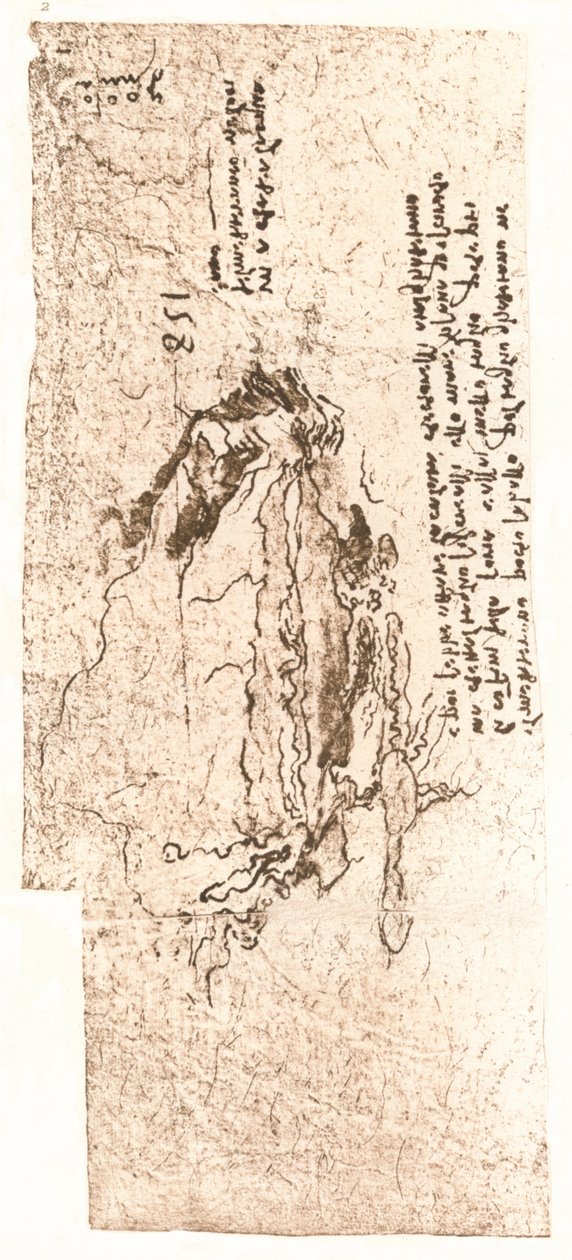 Et kort, der repræsenterer Middelhavet, c1472-c1519 1883 af Leonardo da Vinci