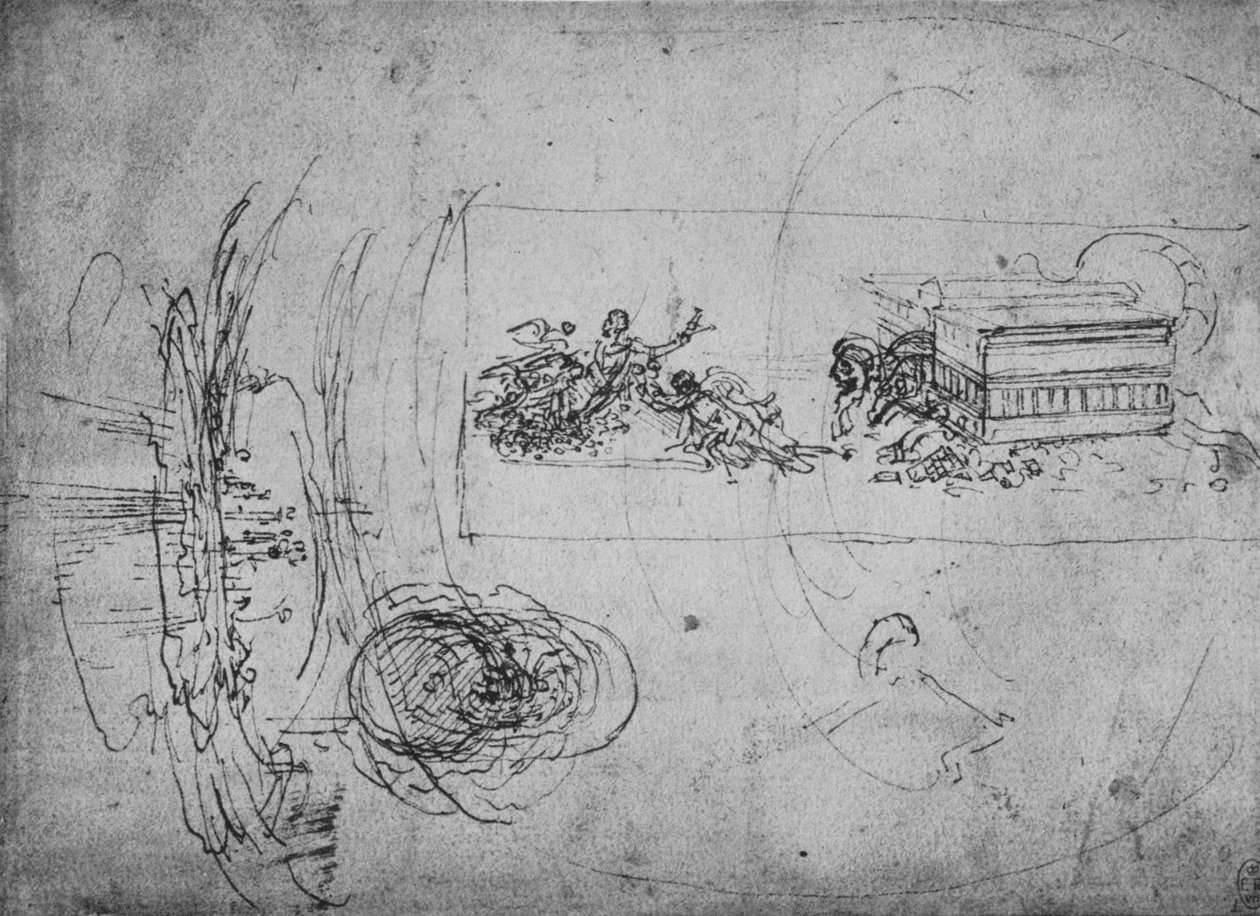 Allegorisk fremstilling, c1480 1945 af Leonardo da Vinci