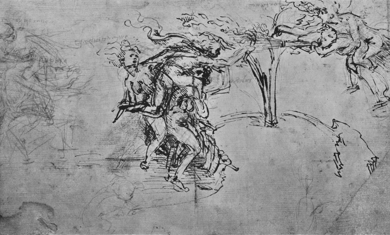 Allegory of Ingratitude and Envy, c1480 1945 af Leonardo da Vinci