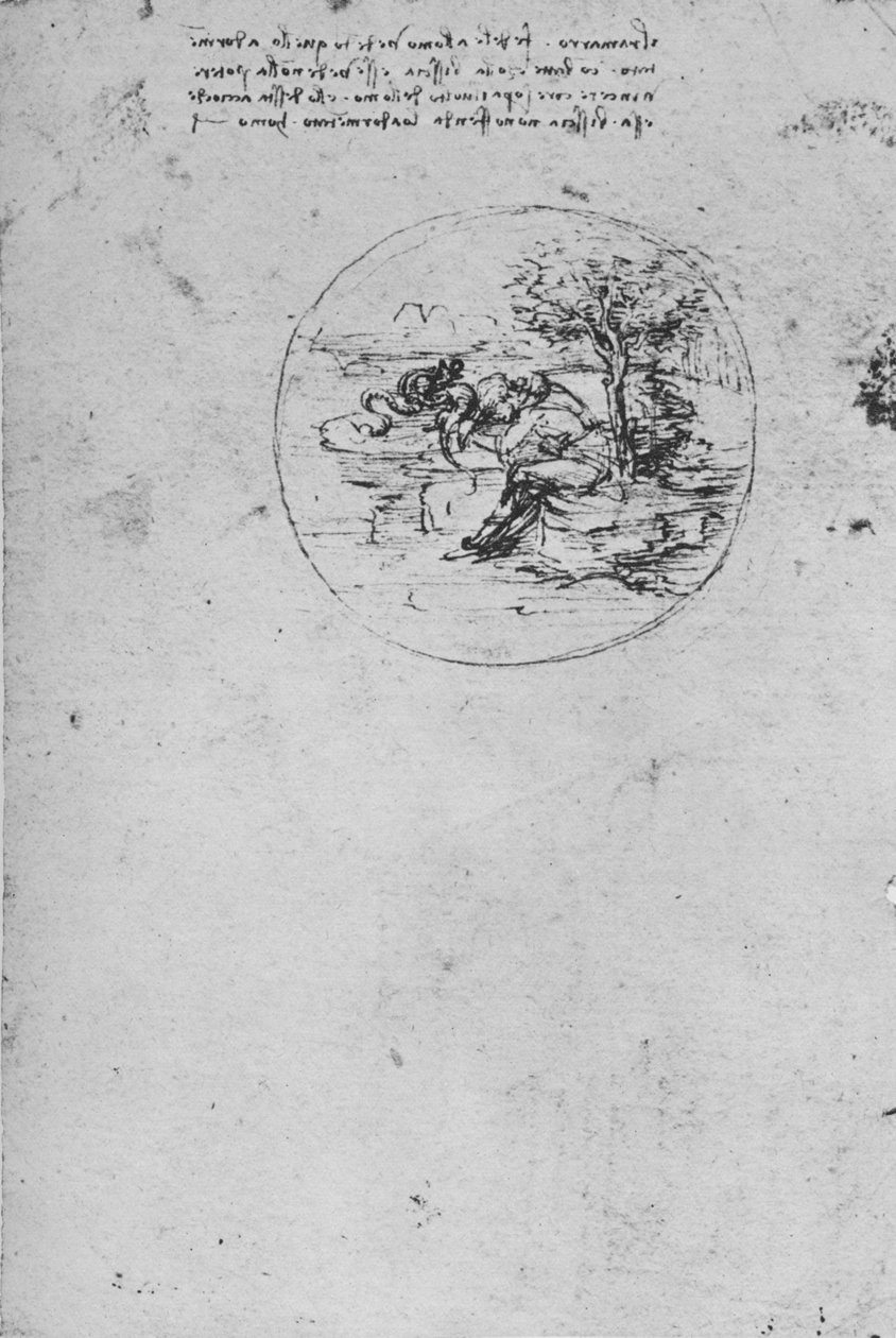 Allegory of the Lizard Symbolizing Truth, c1480 1945 af Leonardo da Vinci