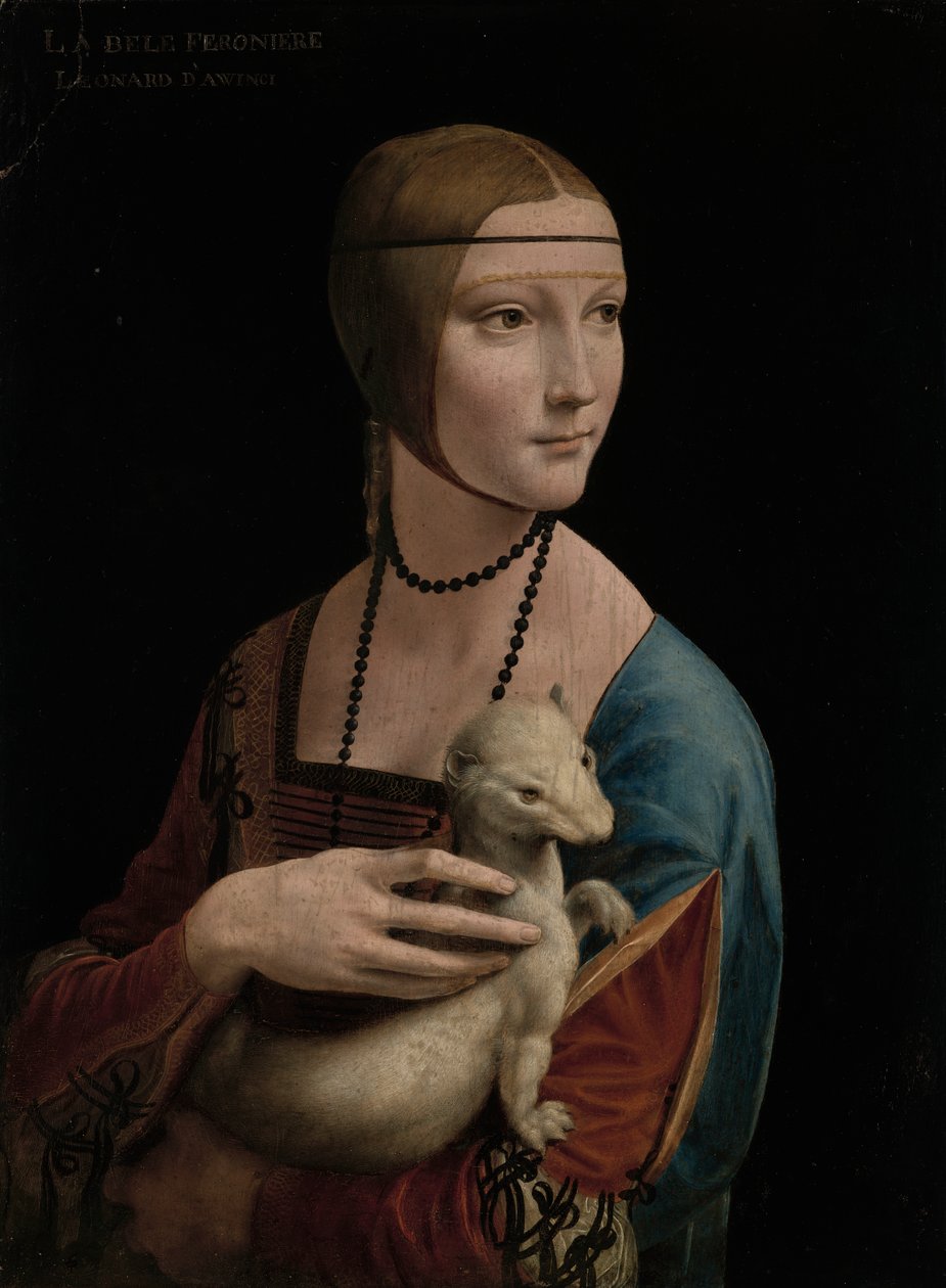 Damen med hermelin – portræt af Cecilia Gallerani (ca. 1473–1536) af Leonardo da Vinci