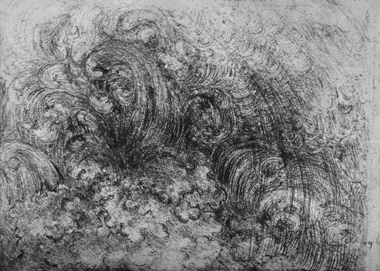 Syndflod, c1480 1945 af Leonardo da Vinci