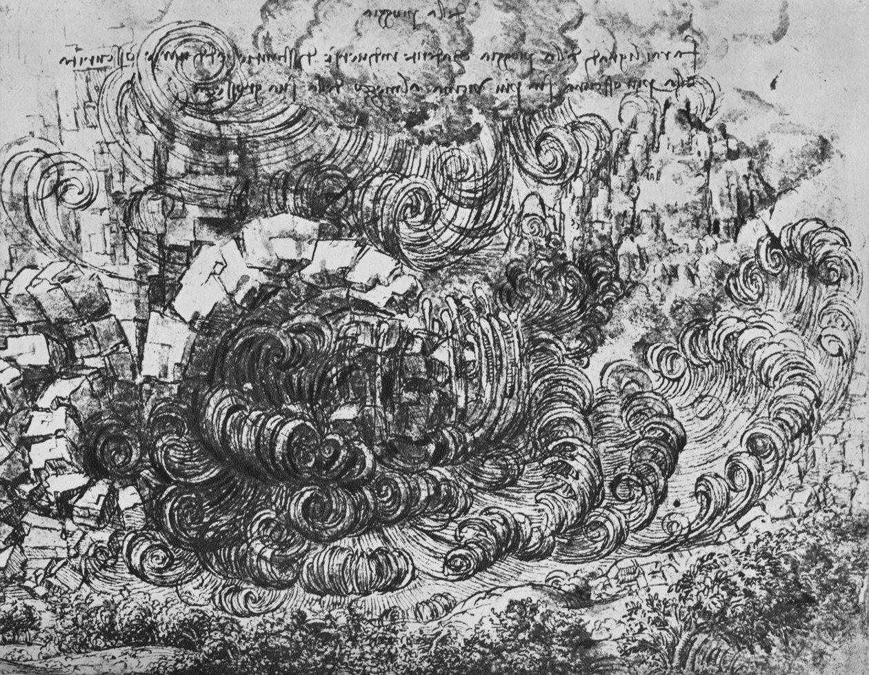 Syndflod, c1480 1945 af Leonardo da Vinci