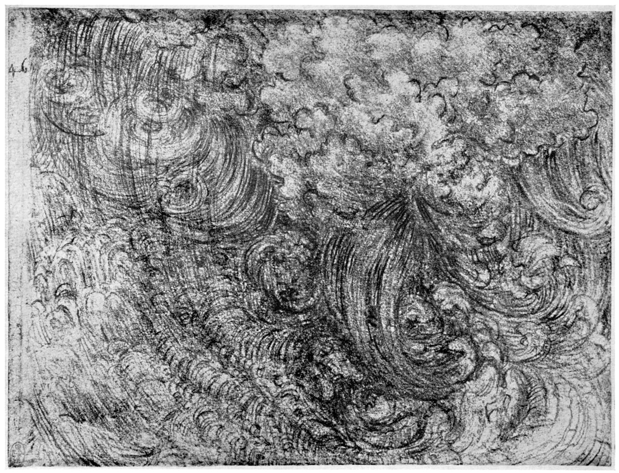 Verdens Ende, c1514-1515 1954 af Leonardo da Vinci