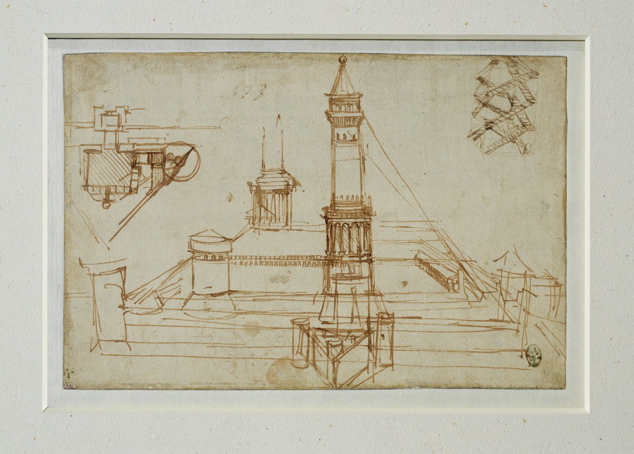 Arkitektonisk undersøgelse ... af Leonardo da Vinci