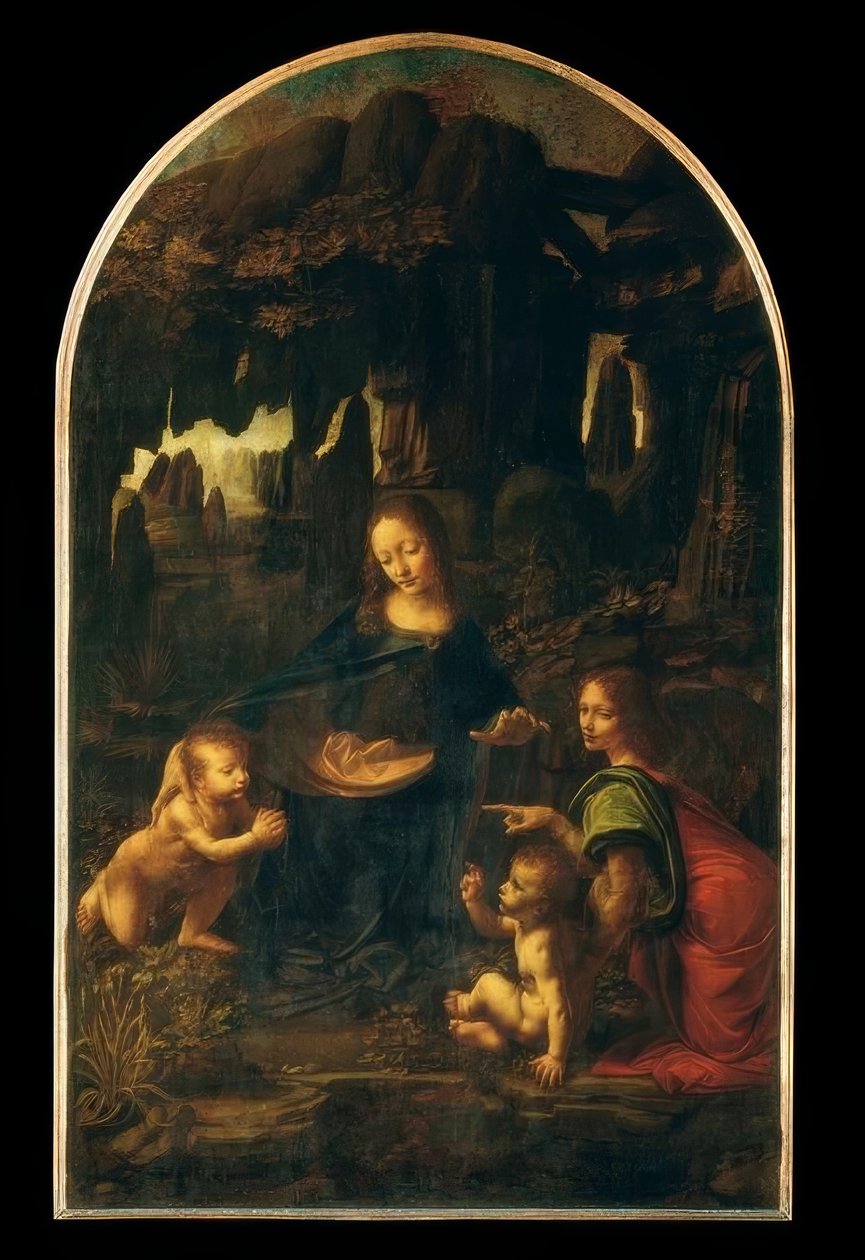 Rock Grotte Madonna af Leonardo da Vinci