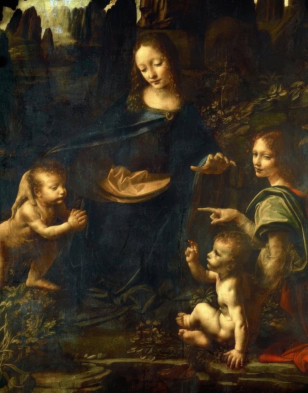 Rock Grotte Madonna af Leonardo da Vinci