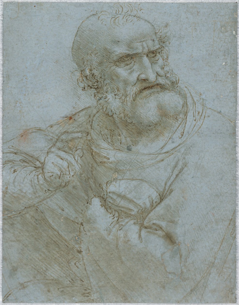 Halvlang figur af en apostel af Leonardo da Vinci