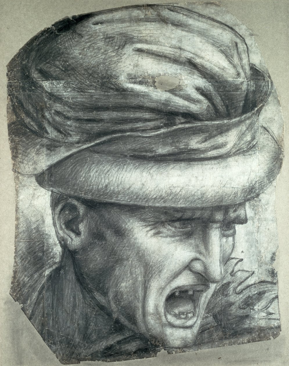 Head of a Warrior, kopi af en detalje fra 