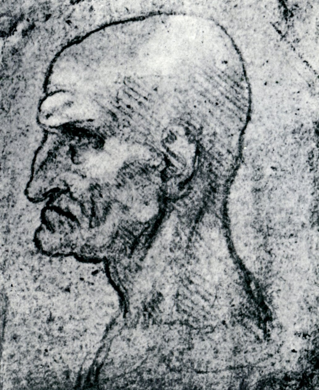 Leder af en gammel mand, 1913 af Leonardo da Vinci