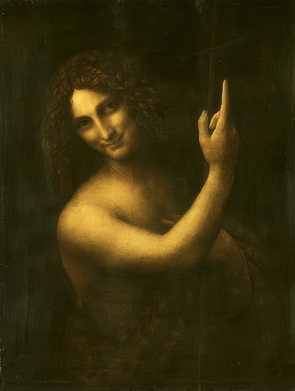 Johannes Døberen. 1513/16 af Leonardo da Vinci