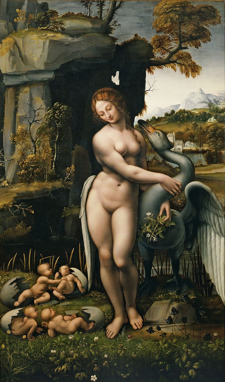 Leda og Svanen af Leonardo da Vinci,