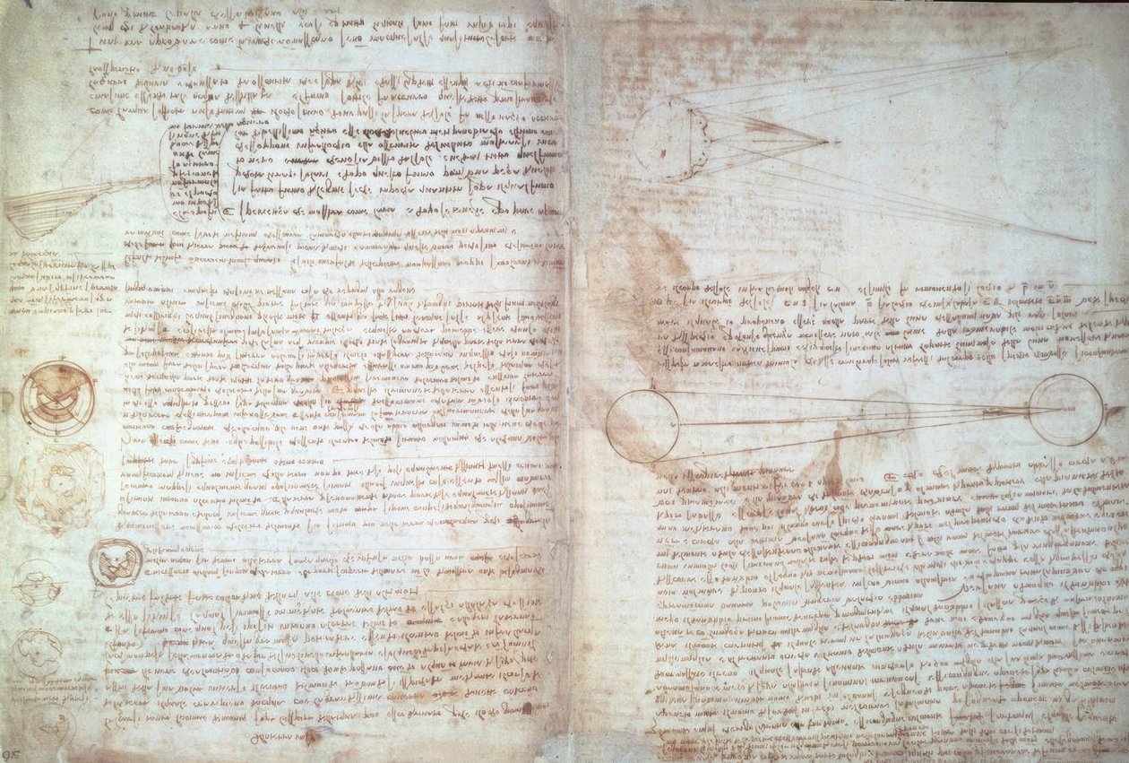 Leonardo da Vinci, sider fra Cod. Hammer af Leonardo da Vinci