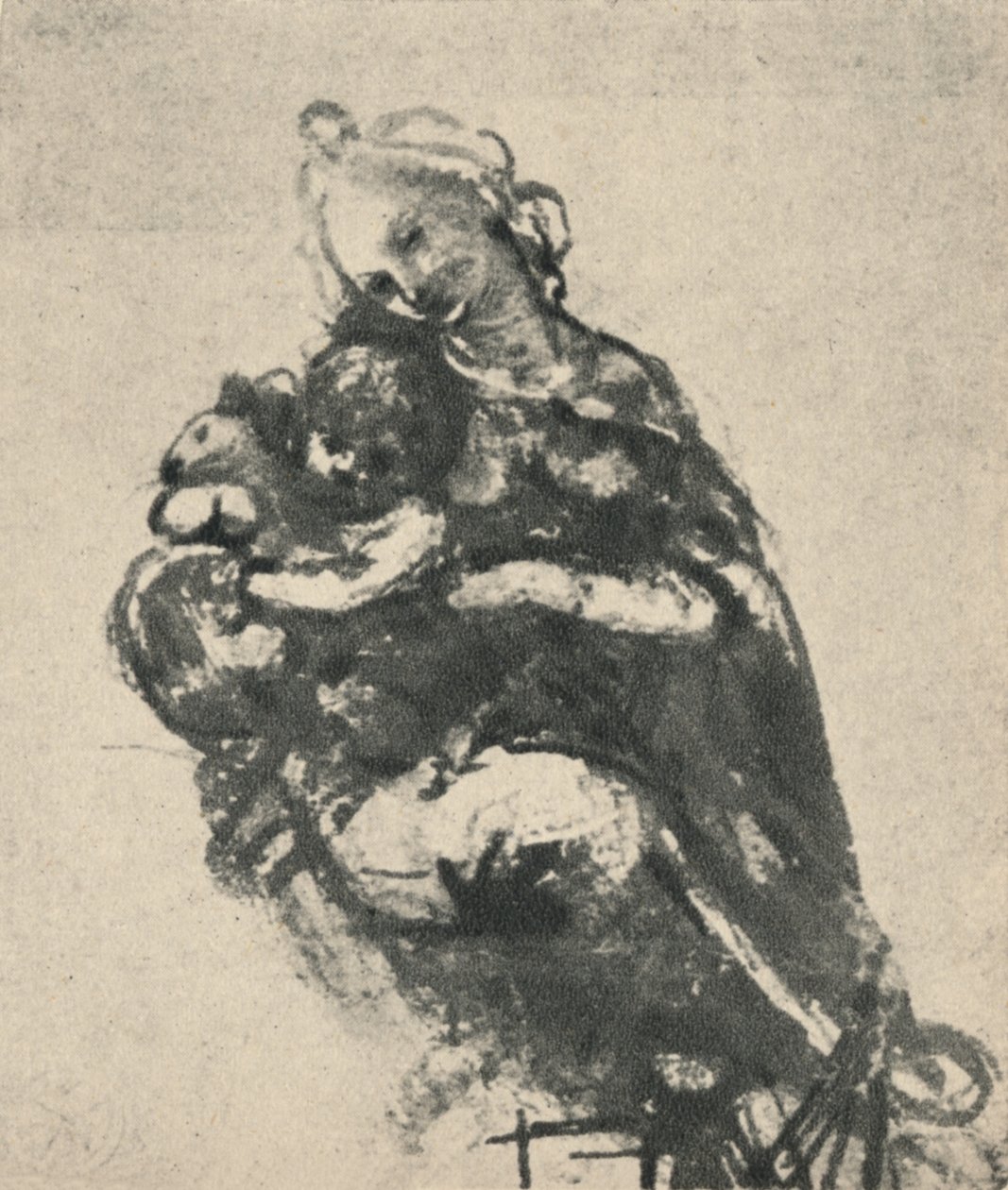 Madonna og barn med en kat, c1475 1945 af Leonardo da Vinci