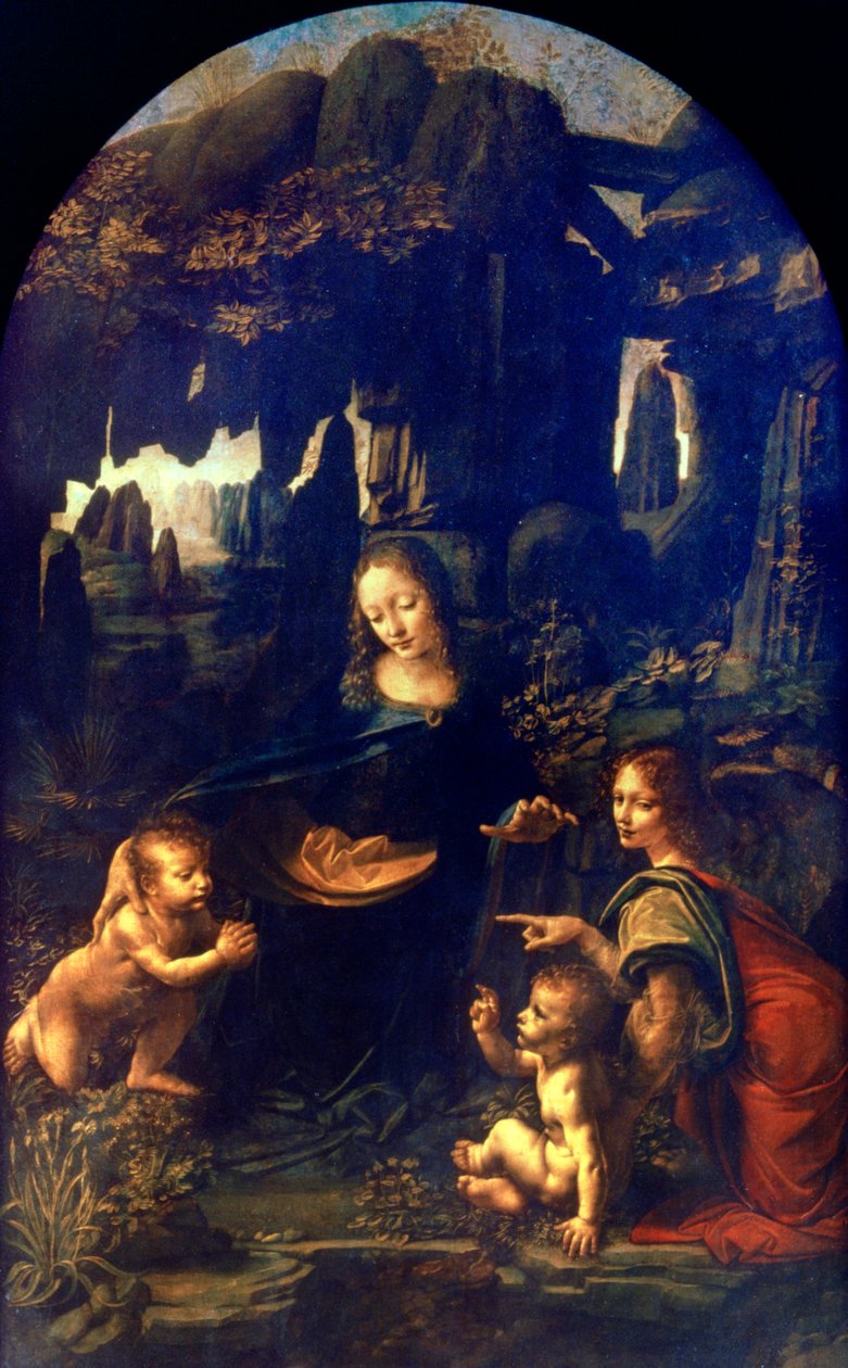 Madonna of the Rocks, 1482-1486 af Leonardo da Vinci