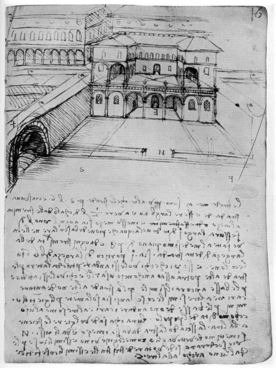 Plan for en ideel by, 1488-1490 1954. af Leonardo da Vinci